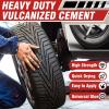 imageChemical Vulcanizing Cement 85 FLOz All Purpose Tire Repair Glue Fast Dry Rubber Cement Clear Patch Plug Kit with Brush Top Can for Car Motorcycle Bike