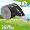 imageTent Repair Tape 3 inches x 33FT Heavy Duty Waterproof Tear Patch Kit for RV Awning Tarp Boat Covers Tent Black Sail
