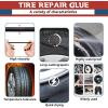 imageTire Repair Glue Tire Sidewall Repair Kit Black Rubber Cement Patch Kit Two Sizes Rubber Nail Repair Motorcycle Car Truck Tractor Mower 50ml250ml2
