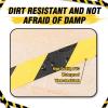 imageWarning Safety Stripe Hazard Caution Tape 2 Inch x 110FT Black and Yellow Strong Adhesive Wear Resistance Warterproof Floor Marking Ideal for Walls Pipes and Equipment 1pcs1pcs