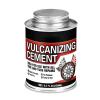 imageChemical Vulcanizing Cement 85 FLOz All Purpose Tire Repair Glue Fast Dry Rubber Cement Clear Patch Plug Kit with Brush Top Can for Car Motorcycle Bike