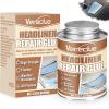 imageHeadliner Repair Glue 100ml Flexible Car Roof Liner Adhesive Clear Upholstery Glue for Cars with Brush Suitable for Automotive interiors Fabric Leather
