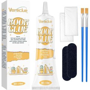 imageBook Binding Glue Dries Clear Flexible Book Repair Kit for Scrapbooking Paper Crafts Collages 120ml1110ml