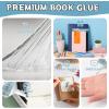 imageBook Glue  Dries Clear Flexible Strong Binding Repair for Bookbinding Paper Crafts Scrapbooking Collages 110ml120ml1