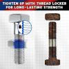 imageThread Lock 50ml Blue and 50ml Red Medium Strength and Strong Strength Threadlocker Medium and High Strength Screw Compound for Metal Fasteners Nuts Bolts to Against Losening and Seal