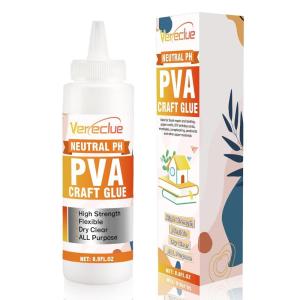 imagePH Neutral PVA Adhesive 88 Oz Archival Quality AcidFree Book Binding Glue Dries Clear and Remains Flexible Used for Framing Collages Paper Crafts