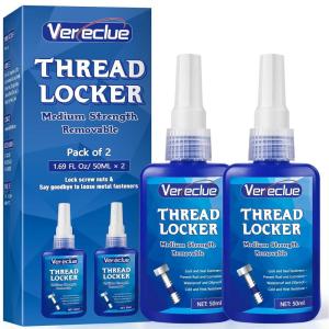 imageThread Lock 50ml2 Medium Strength Threadlocker Thread Locker for Nuts Bolts Metal Fasteners to Against Losening and Seal Blue2Blue2
