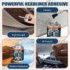 imageHeadliner Repair Glue 100ml  Strong Car Roof Liner Adhesive Flexible Upholstery Glue for Cars with Brush Suitable for Automotive interiors Leather Fabric 100ml100ml