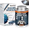 imageHeadliner Repair Glue 100ml  Strong Car Roof Liner Adhesive Flexible Upholstery Glue for Cars with Brush Suitable for Automotive interiors Leather Fabric 100ml100ml